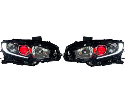 2016-2021 Honda Civic RGBW Multicolor LED Demon Eyes Retrofit Headlights