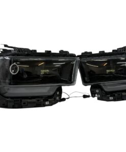 19-22 RAM 2500 3500 Switchback Headlamp LED Halo Projector Black Retrofit Headlights