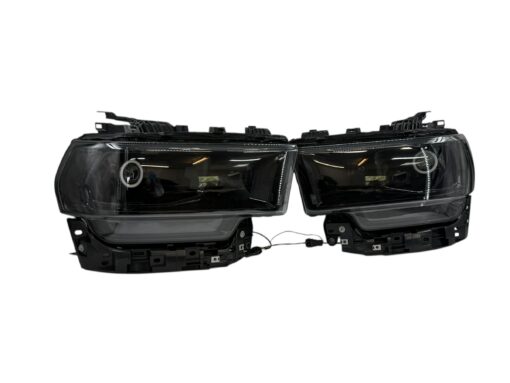 19-22 RAM 2500 3500 Switchback Headlamp LED Halo Projector Black Retrofit Headlights