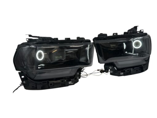 19-22 RAM 2500 3500 Switchback Headlamp LED Halo Projector Black Retrofit Headlights