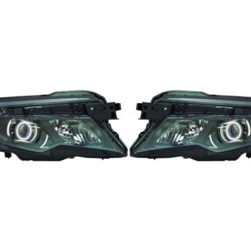16-22 Honda Pilot Custom Black Retrofit Headlights Switchback LED Halo Projector Lights