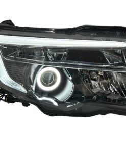 16-24 Honda Ridgeline Black Retrofit Headlights Switchback LED Halo Projector Lights