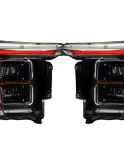 2021-2023 Ford F-150 RGBW Led DRL Black Retrofit Projector Headlights