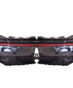 2021-2024 Jeep Grand Cherokee Custom LED RGBW DRL Black Retrofit Headlights