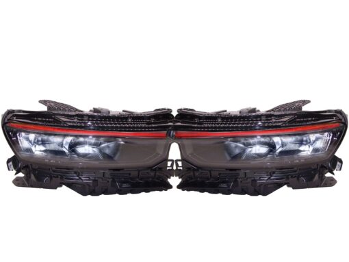 2021-2024 Jeep Grand Cherokee Custom LED RGBW DRL Black Retrofit Headlights
