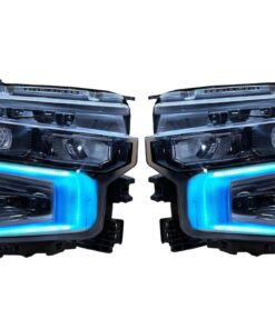 22-23 Chevrolet Silverado 1500 RGBW Led DRL Multicolor Projector Headlights