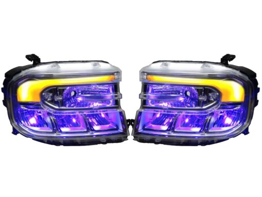 22-24 Ford Maverick Lariat RGBW LED DRL Flow Custom Retrofit Demon Eyes Full Led Headlights