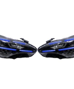2018-2021 Kia Stinger GT Full LED DRL RGBW Black Retrofit Headlights