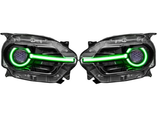 21-23 Ford Bronco Sport RGBW LED DRL Multicolor Black Retrofit Headlights
