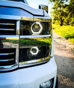 15-19 Chevrolet Silverado 2500HD 3500HD Full Switchback Led Halo Projector Headlights