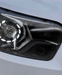 2015-2026 Ford Transit 150 250 350 Black Retrofit Biled Projector LED Switchback Headlights