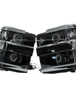 15-19 Chevrolet Silverado 2500HD 3500HD Full Switchback Led Halo Projector Headlights