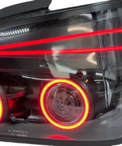2004-2007 Subaru Impreza WRX STI Infinity LED Halo Tail Lights Black