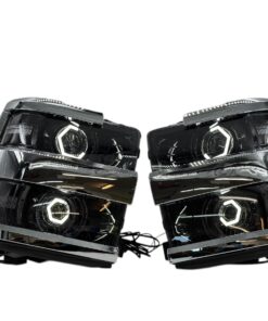 15-19 Chevrolet Silverado 2500HD 3500HD Full Switchback Led Halo Projector Headlights