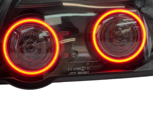 2004-2007 Subaru Impreza WRX STI Infinity LED Halo Tail Lights Black