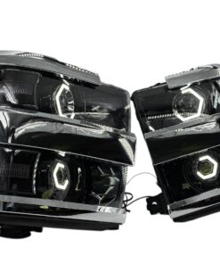 15-19 Chevrolet Silverado 2500HD 3500HD Full Switchback Led Halo Projector Headlights