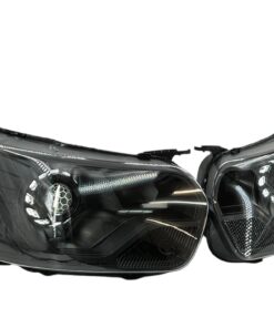 2015-2023 Ford Transit 150 250 350 Black Retrofit Biled Projector LED Switchback Headlights