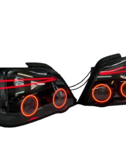 2004-2007 Subaru Impreza WRX STI Infinity LED Halo Tail Lights Black