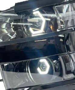 15-19 Chevrolet Silverado 2500HD 3500HD Full Switchback Led Halo Projector Headlights