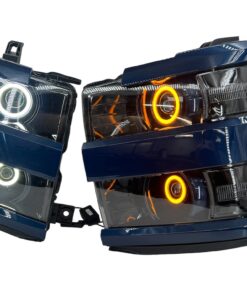 15-19 Chevrolet Silverado 2500HD 3500HD Full Switchback Led Halo Projector Headlights