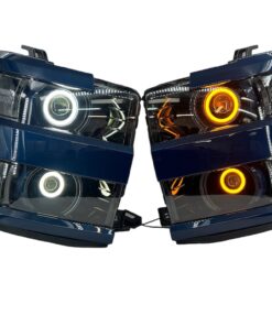 15-19 Chevrolet Silverado 2500HD 3500HD Full Switchback Led Halo Projector Headlights