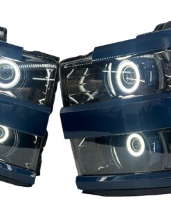 15-19 Chevrolet Silverado 2500HD 3500HD Full Switchback Led Halo Projector Headlights