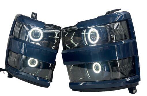 15-19 Chevrolet Silverado 2500HD 3500HD Full Switchback Led Halo Projector Headlights