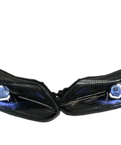 2012-2014 Ford Fiesta ST RGBW LED Halo Demon Eyes Black Custom Retrofit Headlights