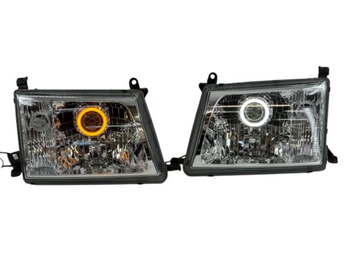 1998-2005 100 Series Toyota Land Cruiser Custom Retrofit LED Switchback Halo Projector Retrofit Custom Headlights