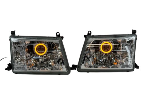 1998-2005 100 Series Toyota Land Cruiser Custom Retrofit LED Switchback Halo Projector Retrofit Custom Headlights