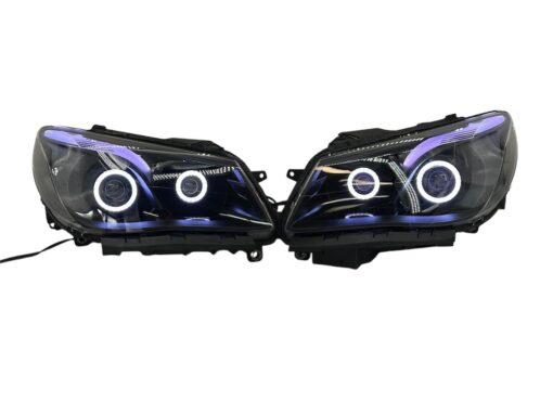 2014-2017 Chevrolet SS RGBW Chasing Multicolor LED Retrofit Projector Custom Black Headlights