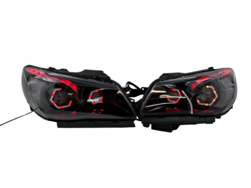 2014-2017 Chevrolet SS RGBW Chasing Multicolor LED Retrofit Projector Custom Black Headlights