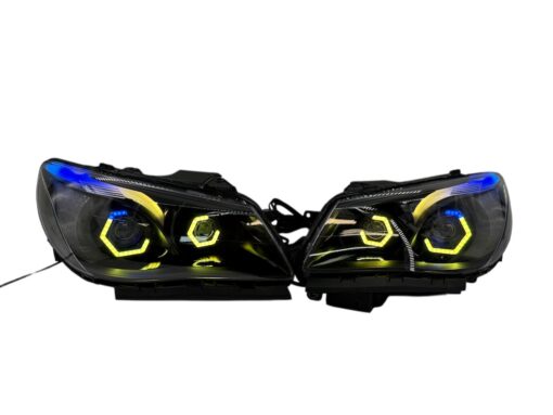 2014-2017 Chevrolet SS RGBW Chasing Multicolor LED Retrofit Projector Custom Black Headlights