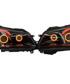 2014-2017 Chevrolet SS RGBW Chasing Multicolor LED Retrofit Projector Custom Black Headlights
