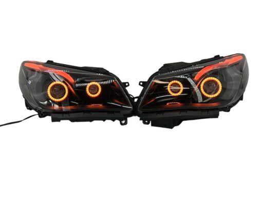 2014-2017 Chevrolet SS RGBW Chasing Multicolor LED Retrofit Projector Custom Black Headlights