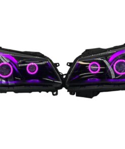 2014-2017 Chevrolet SS RGBW Chasing Multicolor LED Retrofit Projector Custom Black Headlights