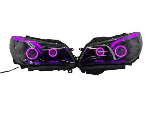 2014-2017 Chevrolet SS RGBW Chasing Multicolor LED Retrofit Projector Custom Black Headlights
