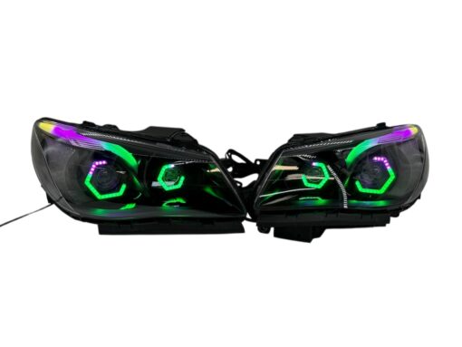 2014-2017 Chevrolet SS RGBW Chasing Multicolor LED Retrofit Projector Custom Black Headlights