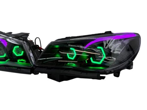 2014-2017 Chevrolet SS RGBW Chasing Multicolor LED Retrofit Projector Custom Black Headlights
