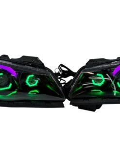 2014-2017 Chevrolet SS RGBW Chasing Multicolor LED Retrofit Projector Custom Black Headlights