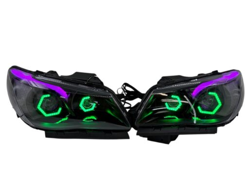 2014-2017 Chevrolet SS RGBW Chasing Multicolor LED Retrofit Projector Custom Black Headlights