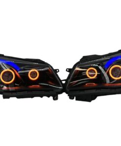 2014-2017 Chevrolet SS RGBW Chasing Multicolor LED Retrofit Projector Custom Black Headlights