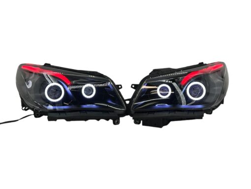 2014-2017 Chevrolet SS RGBW Chasing Multicolor LED Retrofit Projector Custom Black Headlights