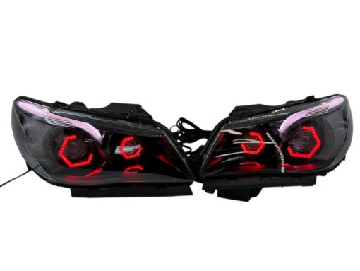 2014-2017 Chevrolet SS RGBW Chasing Multicolor LED Retrofit Projector Custom Black Headlights