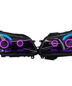 2014-2017 Chevrolet SS RGBW Chasing Multicolor LED Retrofit Projector Custom Black Headlights