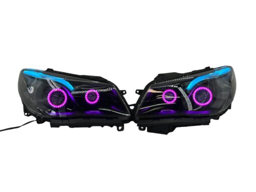 2014-2017 Chevrolet SS RGBW Chasing Multicolor LED Retrofit Projector Custom Black Headlights