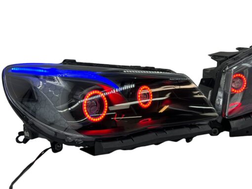 2014-2017 Chevrolet SS RGBW Chasing Multicolor LED Retrofit Projector Custom Black Headlights