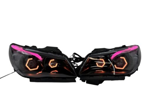 2014-2017 Chevrolet SS RGBW Chasing Multicolor LED Retrofit Projector Custom Black Headlights