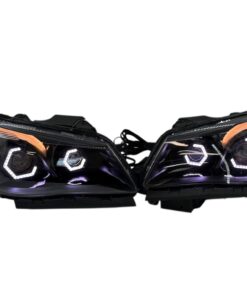 2014-2017 Chevrolet SS RGBW Chasing Multicolor LED Retrofit Projector Custom Black Headlights