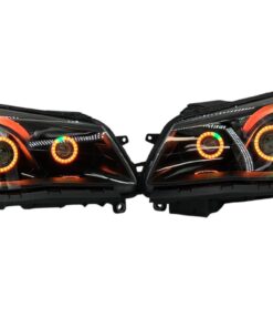 2014-2017 Chevrolet SS RGBW Chasing Multicolor LED Retrofit Projector Custom Black Headlights